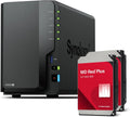 Synology DS225+ bundel 8TB Western Digital (WD Red Plus 2x4TB) 2-Bay Plus-serie - Intel Celeron J4125 Quad-Core, 2GB Non-ECC DDR4 SODIMM 1 x 2,5 GbE en 1 x 1GbE RJ-45 LAN-poort