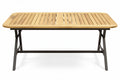 "Opvouwbare Houten Tuin Tafel met Stalen Frame"