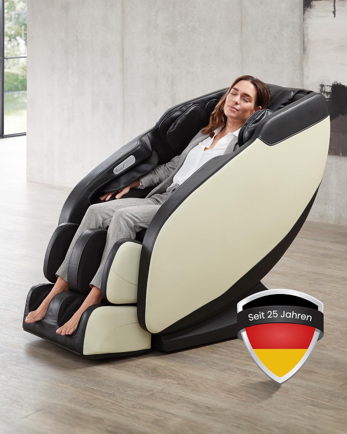 Massagestoel WELCON Prestige II - 5-sterren premium massagestoel met Zero Gravity, warmtefunctie en 6 automatische programma's