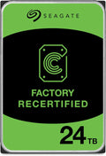 Seagate Exos 24TB interne server harde schijf ST24000NM000C 3,5 inch HDD SATA 6 Gb/s 7200RPM 512MB (Factory Recertified)