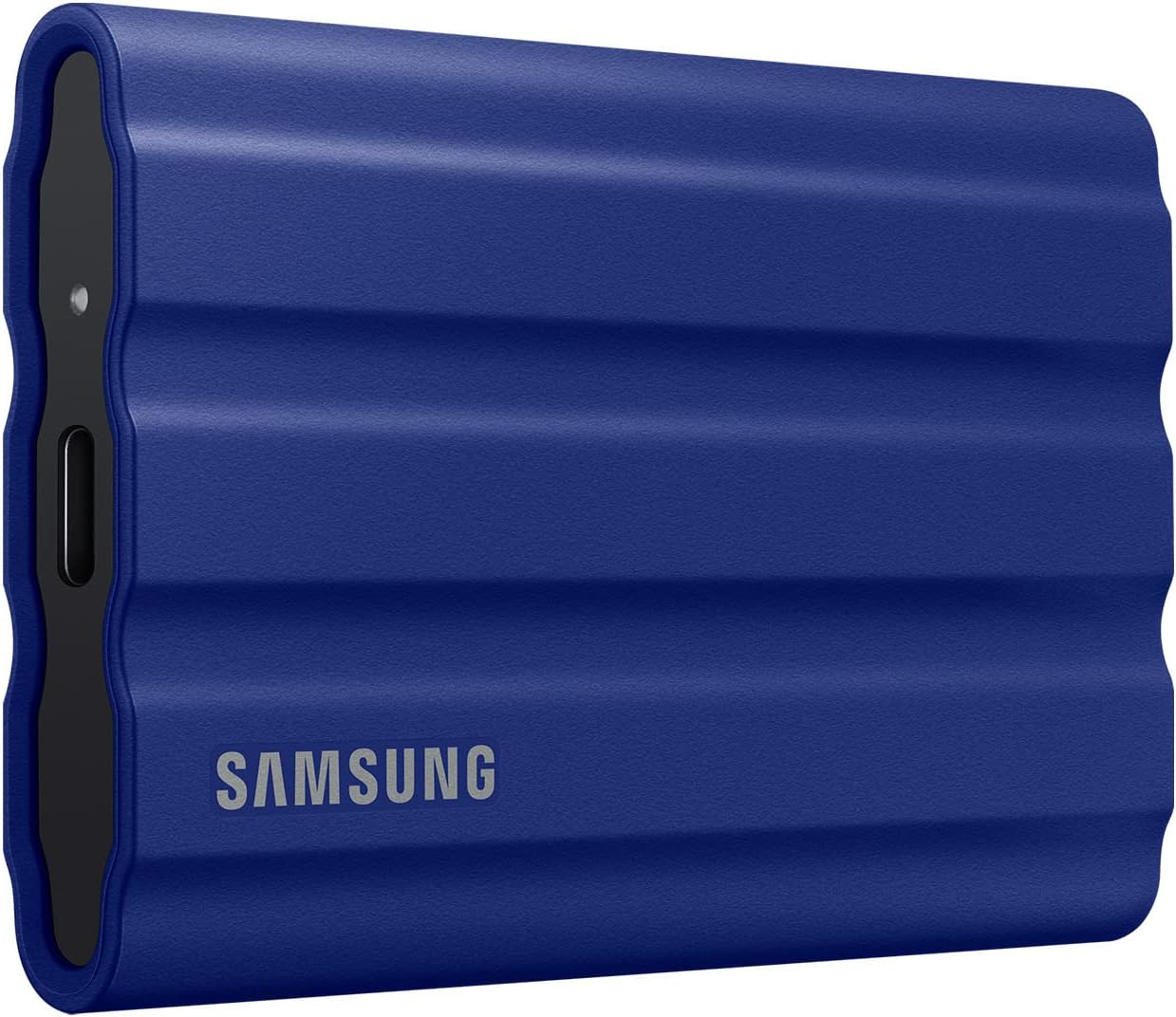 Samsung Portable SSD T7 Shield, 4TB, USB 3.2 Gen.2, 1.050MB/s lezen, 1.000MB/s schrijven, robuuste externe harde schijf buiten voor Mac, PC en smartphone, Zwart (Black), MU-PE4T0S/EU(1 TB/T7 Shield/Blauw (Blue))