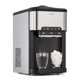 Klarstein Snelle mini-ijsblokjesmachine voor thuis, camping en gastro, zelfreinigend met 3 liter ijsblokjeshouder