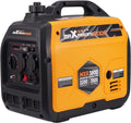 maXpeedingrods 3500 W inverter-stroomgenerator, lichte en mobiele noodstroomaggregaat, stroomgenerator, eco-modus met 2 x 230 V/2 x USB/1 x 12 V DC stopcontacten voor RV camping festivals, reizen