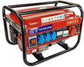 EK Generator, 5500 W, eenfasig, driefasig, 4-takt, benzine, 15 L, rood